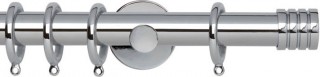 Rolls Neo 28mm Stud Chrome Cylinder Bracket Metal Curtain Pole
