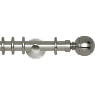 Rolls Neo 28mm Ball Stainless Steel Cylinder Bracket Metal Curtain Pole