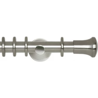 Rolls Neo 28mm Trumpet Stainless Steel Cylinder Bracket Metal Curtain Pole