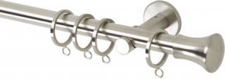 Rolls Neo 19mm Trumpet Stainless Steel Cylinder Bracket Metal Curtain Pole