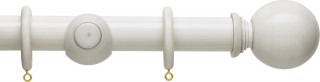 Hallis Origins 35mm Chalk Stone Ball Wood Curtain Pole