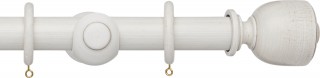 Origins Origins 35mm Chalk Stone Tulip Urn Wood Curtain Pole