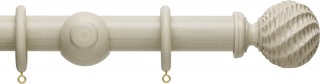 Hallis Origins 35mm Limestone Ammonite Wood Curtain Pole
