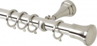 Rolls Neo 28mm Trumpet Stainless Steel Cup Bracket Metal Curtain Pole
