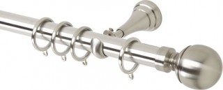 Rolls Neo 28mm Ball Stainless Steel Cup Bracket Metal Curtain Pole