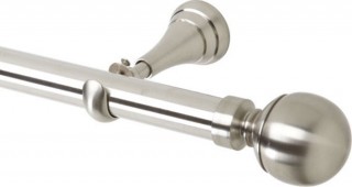 Rolls Neo 28mm Ball Stainless Steel Cup Bracket Metal Eyelet Curtain Pole