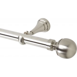 Rolls Neo 28mm Ball Stainless Steel Cup Bracket Metal Eyelet Curtain Pole