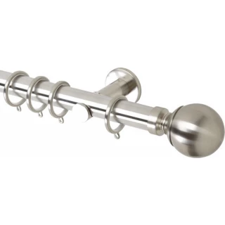 Rolls Neo 35mm Ball Stainless Steel Cylinder Bracket Metal Curtain Pole