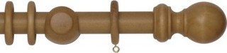 Rolls Woodline 28mm Light Oak Wood Curtain Pole