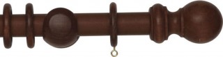 Rolls Woodline 28mm Rosewood Wood Curtain Pole