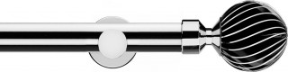 Integra Inspired Lustra 28mm Chrome Metal Eyelet Curtain Pole