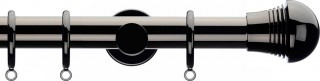 Integra Inspired Lustra 28mm Black Nickel Metal Curtain Pole