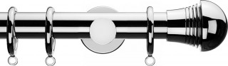Integra Inspired Lustra 28mm Chrome Metal Curtain Pole