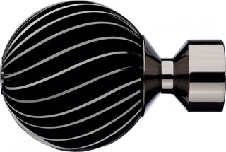 Integra Inspired Lustra 28mm Black Nickel Zara Finial
