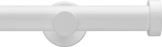 Integra Inspired Eclipse 28mm High Gloss White Metal Eyelet Curtain Pole