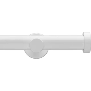 Integra Inspired Eclipse 28mm High Gloss White Metal Eyelet Curtain Pole