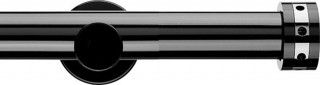 Integra Inspired Nuance 28mm Black Nickel Metal Eyelet Curtain Pole