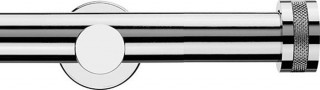 Integra Inspired Nuance 28mm Chrome Metal Eyelet Curtain Pole