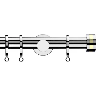 Integra Inspired Nuance 28mm Chrome Metal Curtain Pole