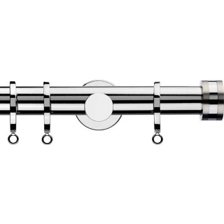 Integra Inspired Nuance 28mm Chrome Metal Curtain Pole