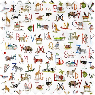 Animal Alphabet Fabric 8628/335 by Prestigious Textiles