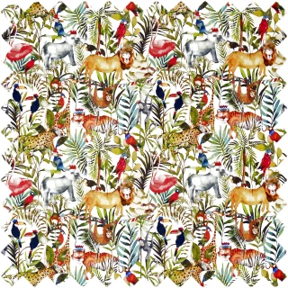 King Of The Jungle Fabric 8630/677 by Prestigious Textiles