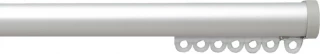 Silent Gliss 7600 Metropole 23mm Silver Stud Endcap Aluminium Curtain Pole