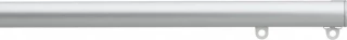 Silent Gliss 7600 Metropole 23mm Silver Flush Endcap Aluminium Curtain Pole