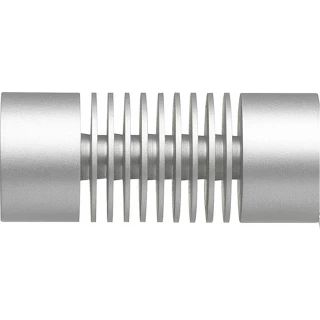 Silent Gliss 7610/6130 Metropole 30mm Silver Groove Cylinder Finial
