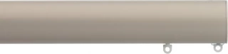 Silent Gliss 7620 Metropole 50mm Taupe Flush Endcap Aluminium Curtain Pole