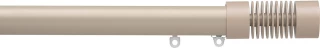 Silent Gliss 7610 Metropole 30mm Taupe Groove Cylinder Aluminium Curtain Pole