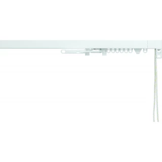 Silent Gliss System 3870 Corded Matt White Effect Aluminium Curtain Track