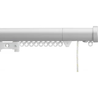 Silent Gliss 7630 Corded Metropole 30mm Anodic Grey Stud Endcap Aluminium Curtain Pole