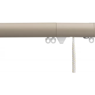 Silent Gliss 7630 Corded Metropole 30mm Ochre Flush Endcap Aluminium Curtain Pole