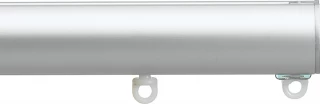 Silent Gliss 7620 Metropole 50mm Silver Flush Endcap Aluminium Curtain Pole