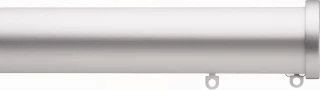 Silent Gliss 7620 Metropole 50mm Silver Stud Endcap Aluminium Curtain Pole