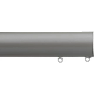 Silent Gliss 7620 Metropole 50mm Slate Grey Flush Endcap Aluminium Curtain Pole