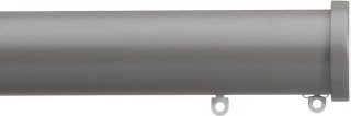 Silent Gliss 7620 Metropole 50mm Slate Grey Stud Endcap Aluminium Curtain Pole