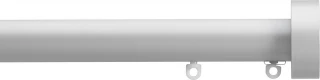 Silent Gliss 7610 Metropole 30mm Anodic Grey Design Endcap Aluminium Curtain Pole
