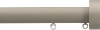 Silent Gliss 7610 Metropole 30mm Ochre Design Endcap Aluminium Curtain Pole