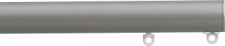 Silent Gliss 7610 Metropole 30mm Slate Grey Flush Endcap Aluminium Curtain Pole