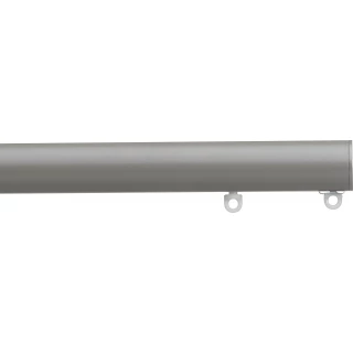 Silent Gliss 7610 Metropole 30mm Slate Grey Flush Endcap Aluminium Curtain Pole