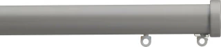 Silent Gliss 7610 Metropole 30mm Slate Grey Stud Endcap Aluminium Curtain Pole