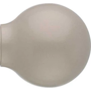 Silent Gliss Metropole 50mm Ball End Taupe Metal Finial
