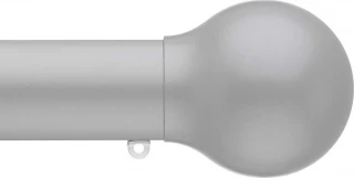 Silent Gliss 7630 Corded Metropole 30mm Anodic Grey Ball End Aluminium Curtain Pole