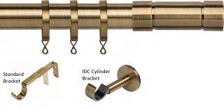 Speedy Poles Apart 28mm Antique Brass Metal Curtain Pole
