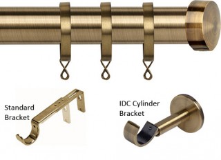 Speedy Poles Apart 28mm Antique Brass Metal Curtain Pole