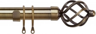 Speedy Pristine 25-28mm Telescopic Antique Brass Metal Curtain Pole