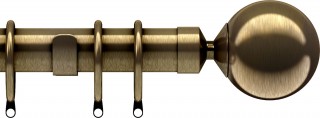 Speedy Nikola 28mm Antique Brass Metal Curtain Pole