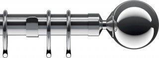 Speedy Nikola 28mm Chrome Metal Curtain Pole